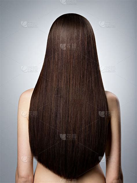 直发,长发,头发,背面视角,女人,褐色,棕色头发,垂直画幅,正面视角,美