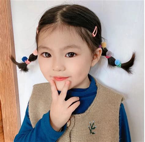 小女孩的发型图片