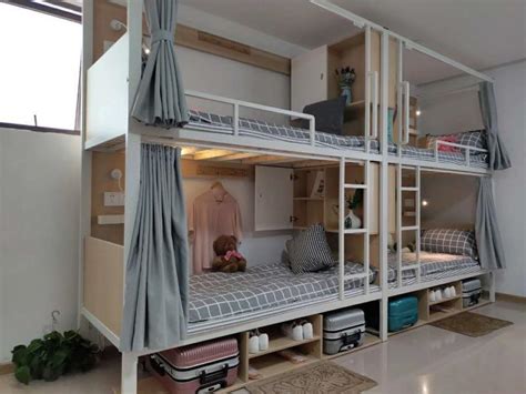 铁床上下铺员工宿舍上下床双层床高低床双人床两层圆管床方管床-阿里巴巴