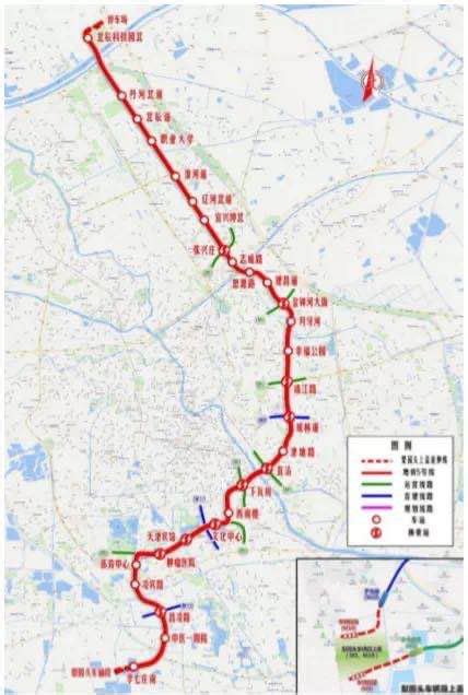 天津地铁 - 地铁线路图