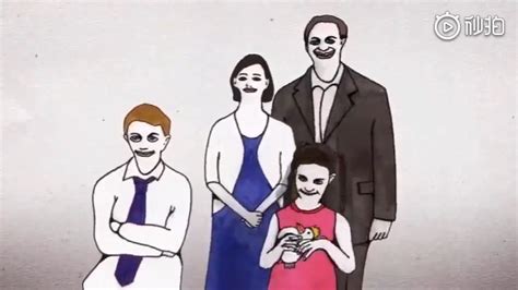 动画短片《各怀鬼胎的全家福》，看似和谐的一家人在拍摄全家福时_手机新浪网