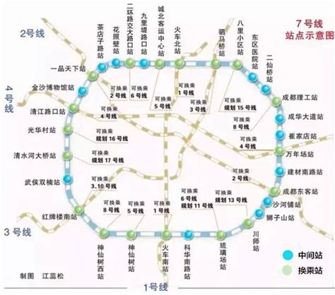 成都地铁路线图图片