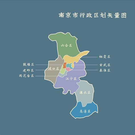 南京行政区划_南京区域划分图 - 随意云
