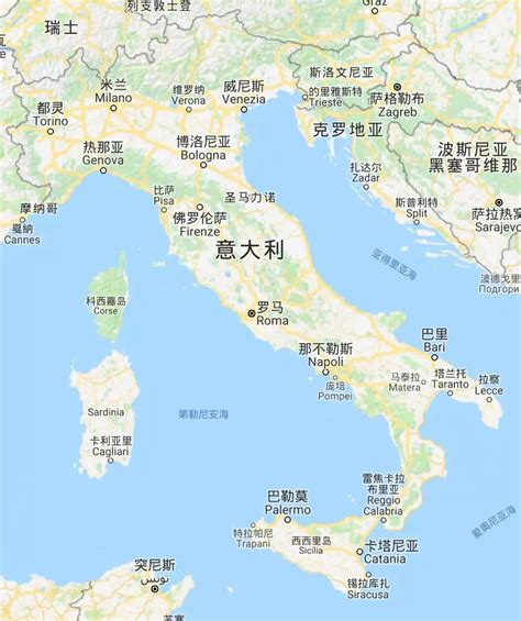 意大利的地图【相关词_ 欧洲地图】 - 随意优惠券