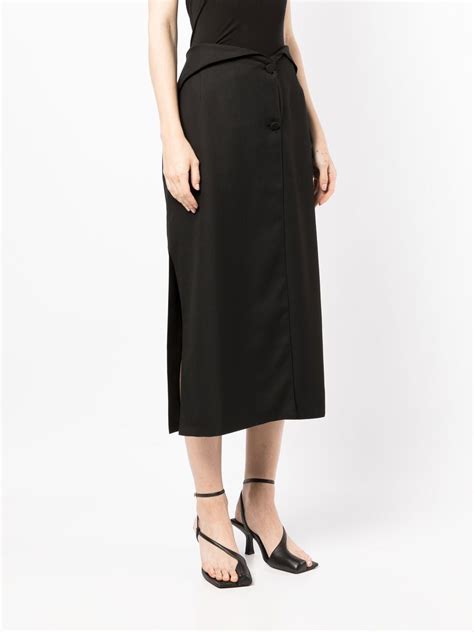 Rokh mid-length Side Slit Skirt - Farfetch