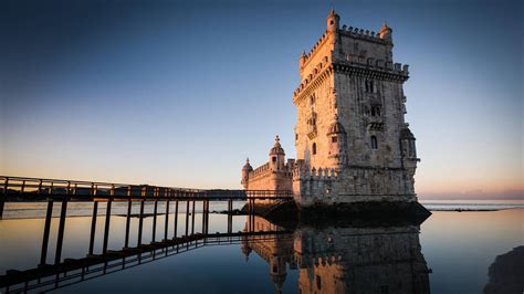 风景自然风光葡萄牙里斯本贝伦塔建筑高清壁纸_图片编号56331-壁纸网