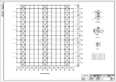 锦州市某大型工厂钢结构厂房全套结构设计CAD图纸_工业厂房_土木在线
