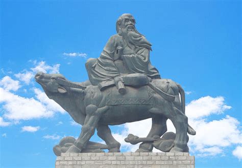 老子骑牛图图片