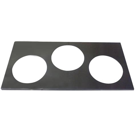 APW Wyott 56638 3 Hole Adapter Plate with 8 3/8" Openings