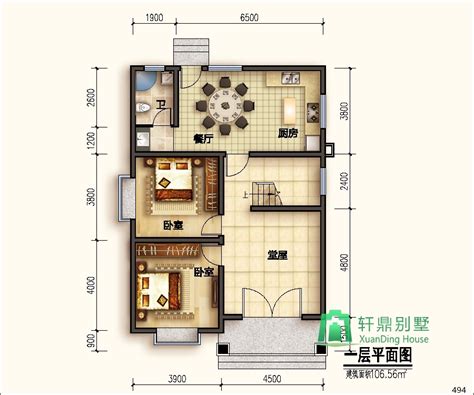 三层半实用小型自建房别墅设计图9x11米_农村房屋3层设计 - 轩鼎房屋图纸