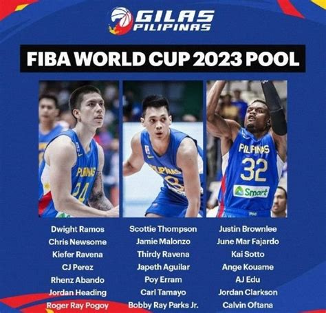 菲律宾男篮公布世界杯21人预选名单 克拉克森入选_手机新浪网