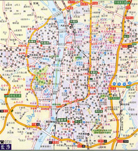 长沙市行政区划图2017（高清图）- 长沙本地宝