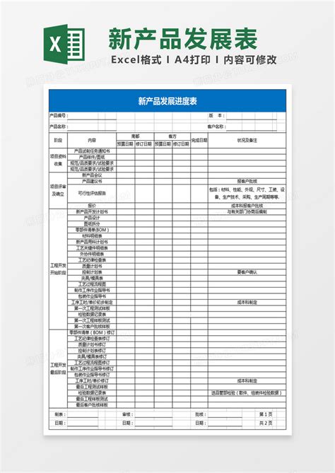 新产品评估报告Excel模板免费下载_xltx格式_编号380-江源网