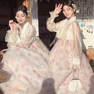 新款韩服朝鲜服女高端正版延吉公主影楼拍照写真宫廷礼服日常超仙-阿里巴巴