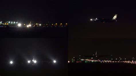飞机在晚上高清摄影大图-千库网