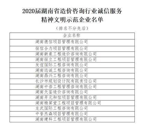 湖南省建设工程造价管理协会系统整合升级项目中标结果公告