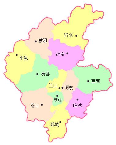 临沂地图图片