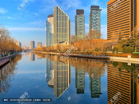 北京朝阳区亮马河畔,都市风光,建筑摄影,摄影素材,汇图网www.huitu.com