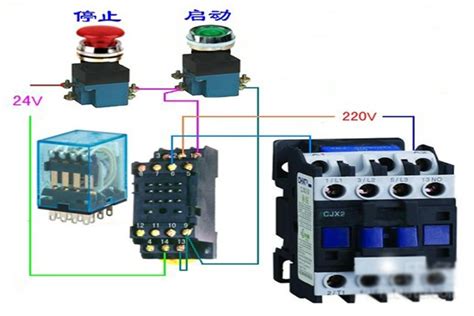 交流接触器实物接线图及接线说明_接触器接线图