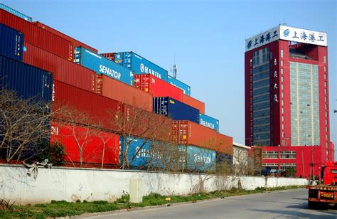 【高清图】上海港工集装箱堆场-中关村在线摄影论坛