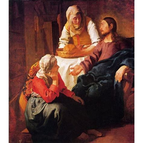 Johannes Vermeer - Christ in the house of Mary and Martha