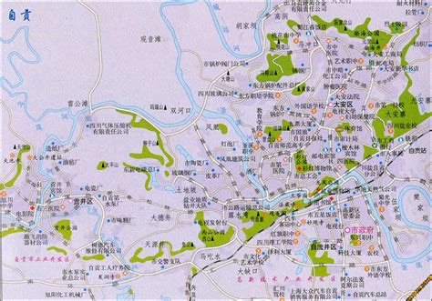 自贡市区地图 - 中国地图全图 - 地理教师网