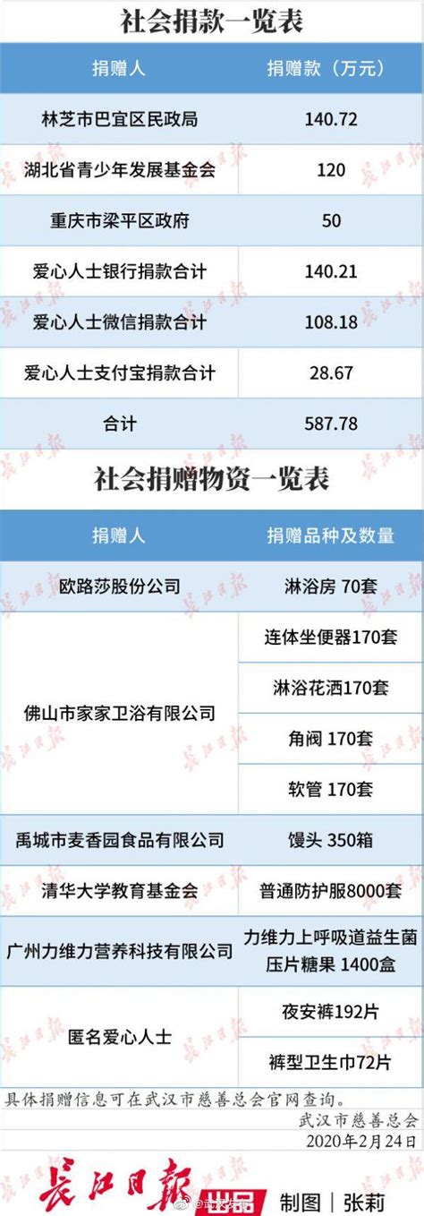 武汉市慈善总会关于新冠肺炎防控捐赠款物公告第30期