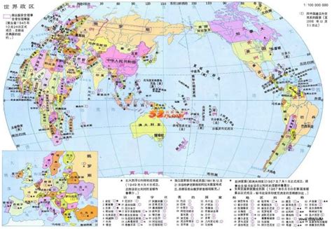 中国世界地图图片