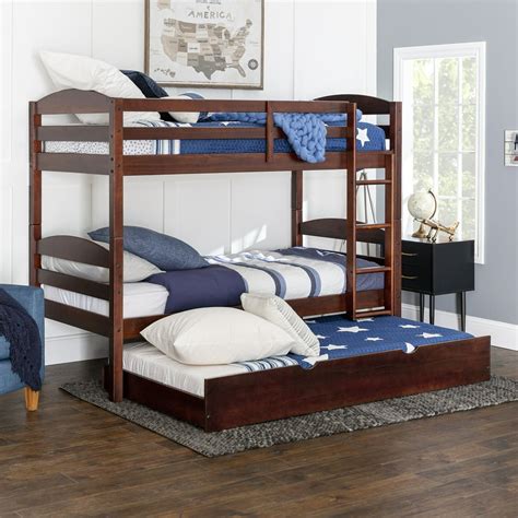 Twin Over Full Metal Bunk Bed with Desk, Ladder and Quality Slats for ...