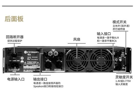 XLi800-皇冠 Crown 200W功放 二通道专业功放-Crown XLi 800-北京声海创新科技有限公司