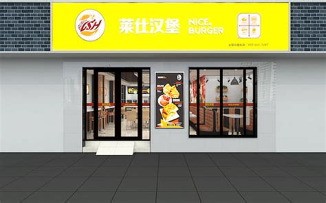 汉堡小吃店快餐店装修设计_艺瀚设计中心-站酷ZCOOL