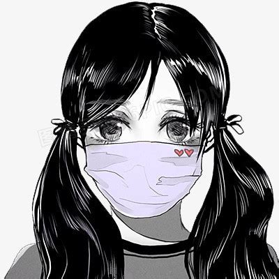 戴口罩动漫女生头像图片 戴口罩动漫女生头像图片