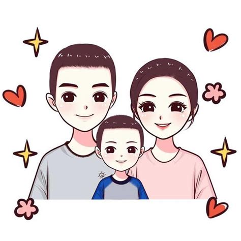 非主流qq亲子头像卡通头像