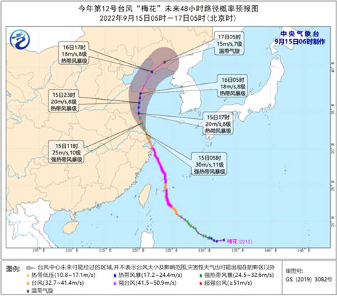 中央气象台：台风“梅花”将继续向北偏西方向移动 江苏山东辽宁等地将有强降雨-新闻-上海证券报·中国证券网
