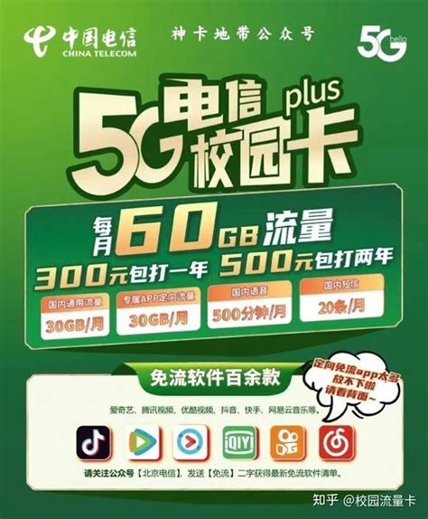 【申请攻略】北京电信校园卡2022春季版，20元/月，30G通用+30G定向+500分钟 - 知乎