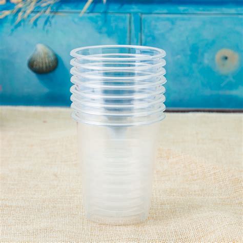 250ML透明PP塑料杯一次性水杯饮料杯超市批发-阿里巴巴