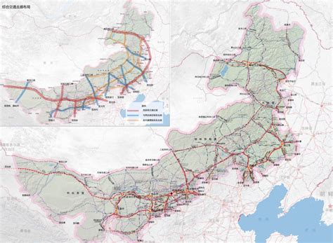 内蒙古铁路规划图,内蒙古线路图,内蒙古图_大山谷图库