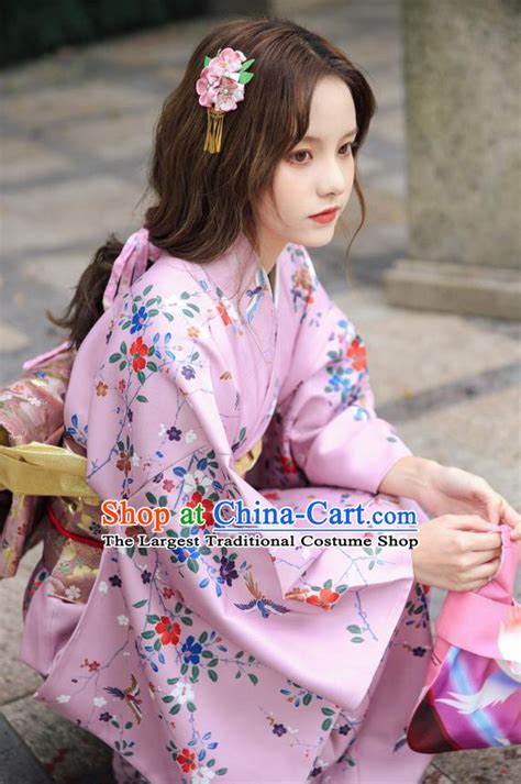Traditional Japanese Kimono Komon Complete Set