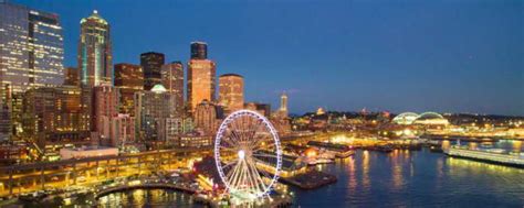 西雅图市风景与城市建筑和交高清图片下载-正版图片504926368-摄图网