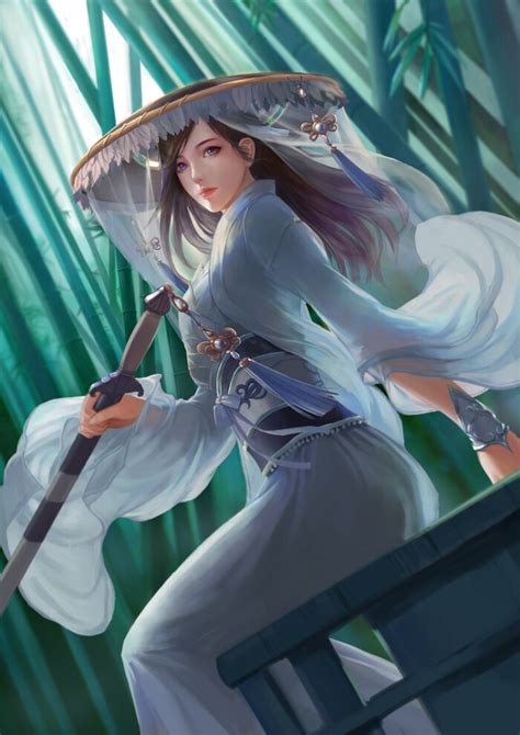 古风头像剑客女生动漫版
