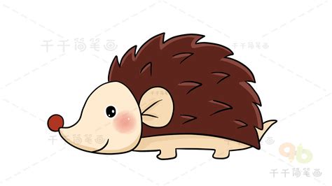 刺猬简笔画图片