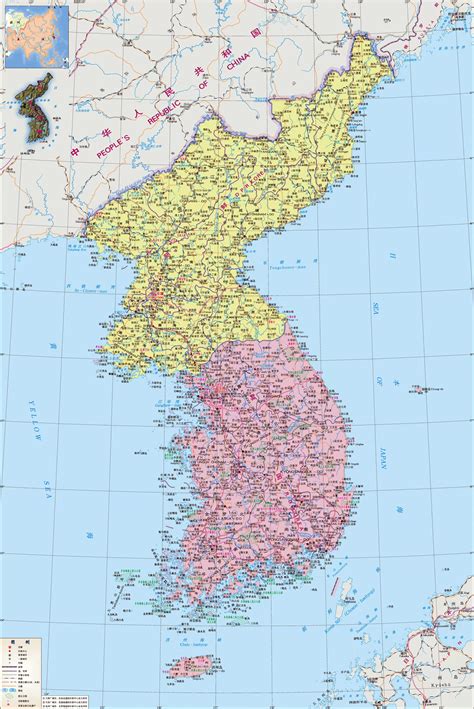 世界地图--朝鲜地图 - 世界地图全图 - 地理教师网