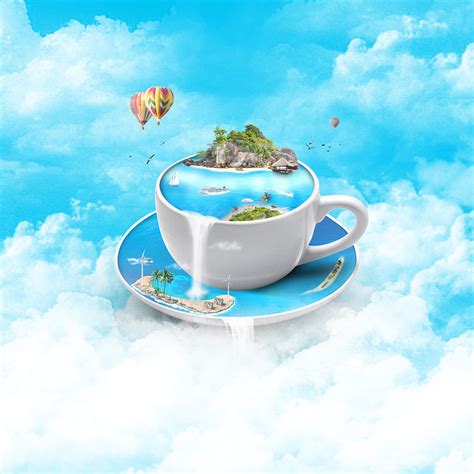 茶杯 创意海报合成|网页|运营设计|a502347020 - 原创作品 - 站酷 (ZCOOL)