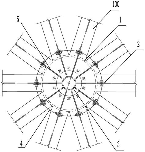 穹顶骨架连接结构的制作方法