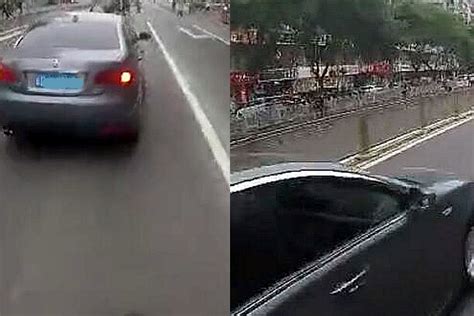 实拍：北京一骑手礼让行人遭轿车鸣笛、恶意别车，轿车司机被行拘_凤凰网视频_凤凰网