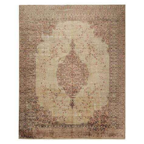 Antique Kayseri Traditional Beige-Brown and Pink Wool Rug For Sale at ...