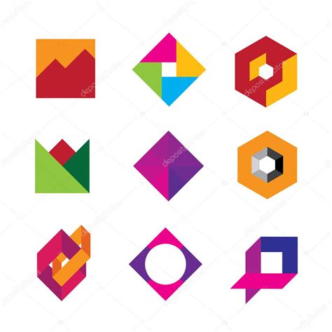 качество геометрических базовый логотип арт дизайн абстрактный полигона ...