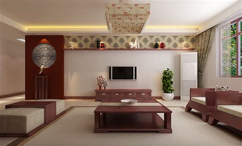 宣城碧桂园-129平米三居中式风格-谷居家居装修设计效果图