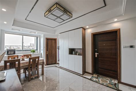 晋中榆社-100平米两居中式风格-谷居家居装修设计效果图