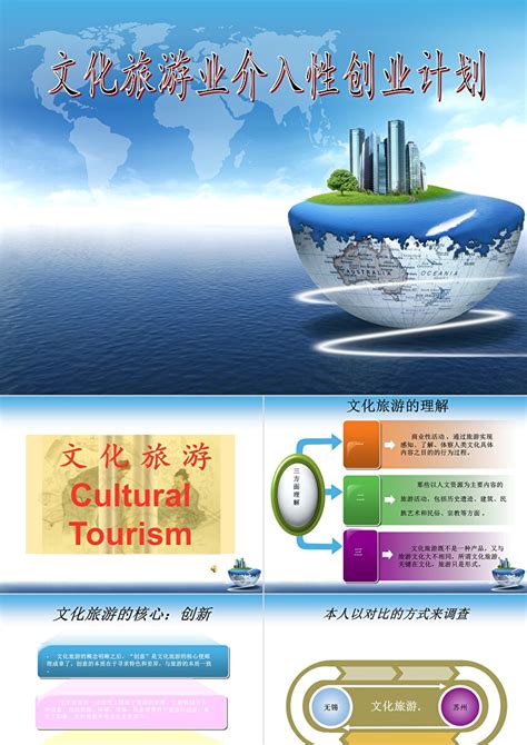 文化旅游业介入性创业计划PPT-PPT牛模板网